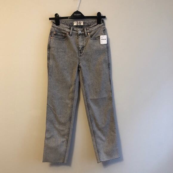 We The Free Denim - NWT We The Free Free People Grey Acid Wash Denim Jeans Size 26